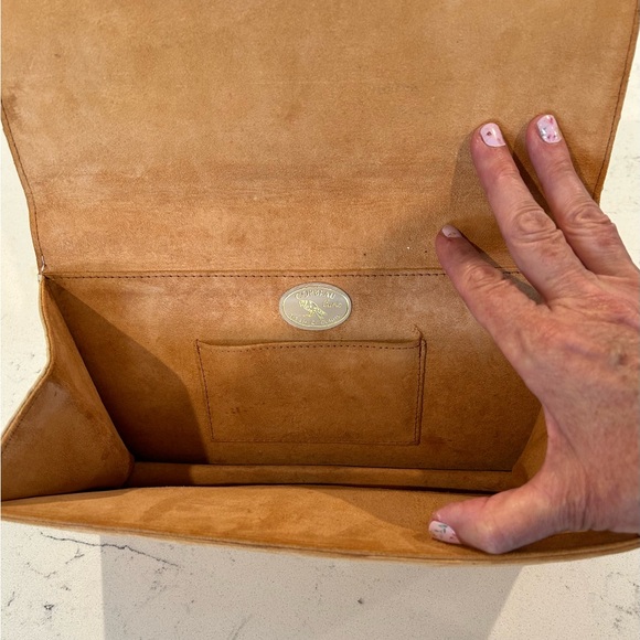 Vintage Corbeau Curio Genuine Ostrich Skin Clutch/Chain Purse. Great Condition - Picture 7 of 16